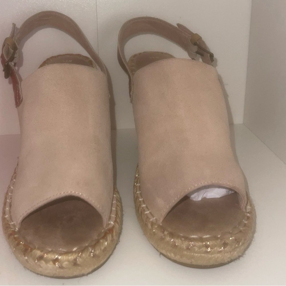 TOMS  Monica wedge with adjustable back strap women's 9.5